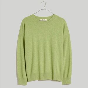 Madewell Responsible Cashmere Sweater Womens Small Crew Neck Heather Artichoke